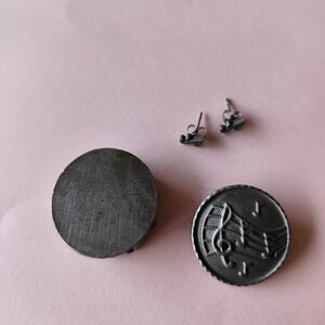 Torino Pewter Music Musical Notes Jewelry Set, Brooch And Earrings Gift